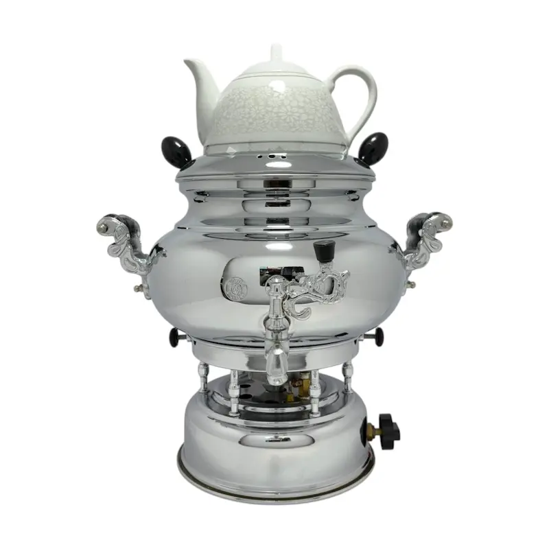 سماور گازی با قوری چینی سیلور مدل 509