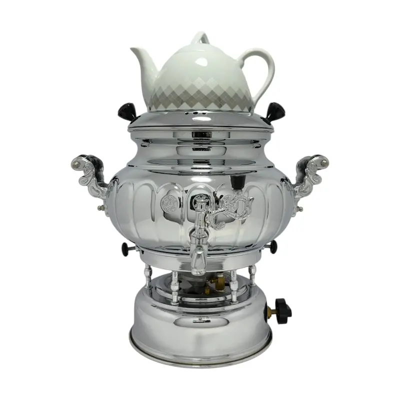 سماور گازی با قوری چینی سیلور مدل 510