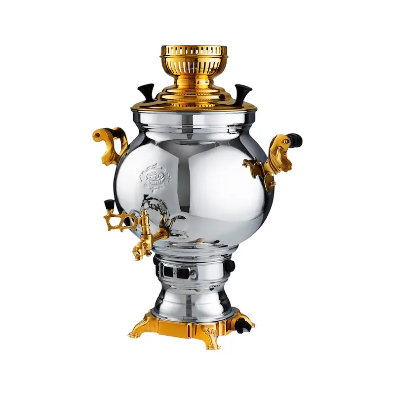 سماور گازی عالی نسب مدل سهند نفیس طلائی