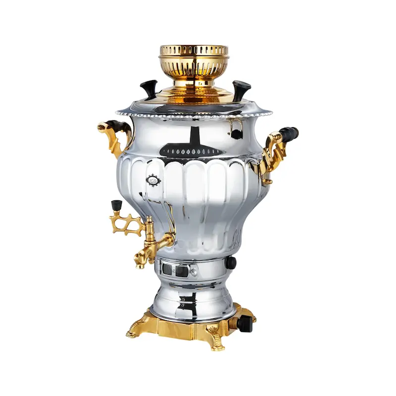 سماور گازی عالی نسب مدل نگار نفیس طلائی