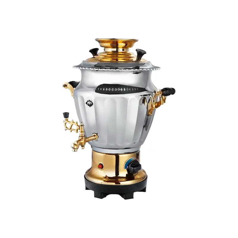 سماور برقی عالی نسب مدل الماس نفیس طلایی