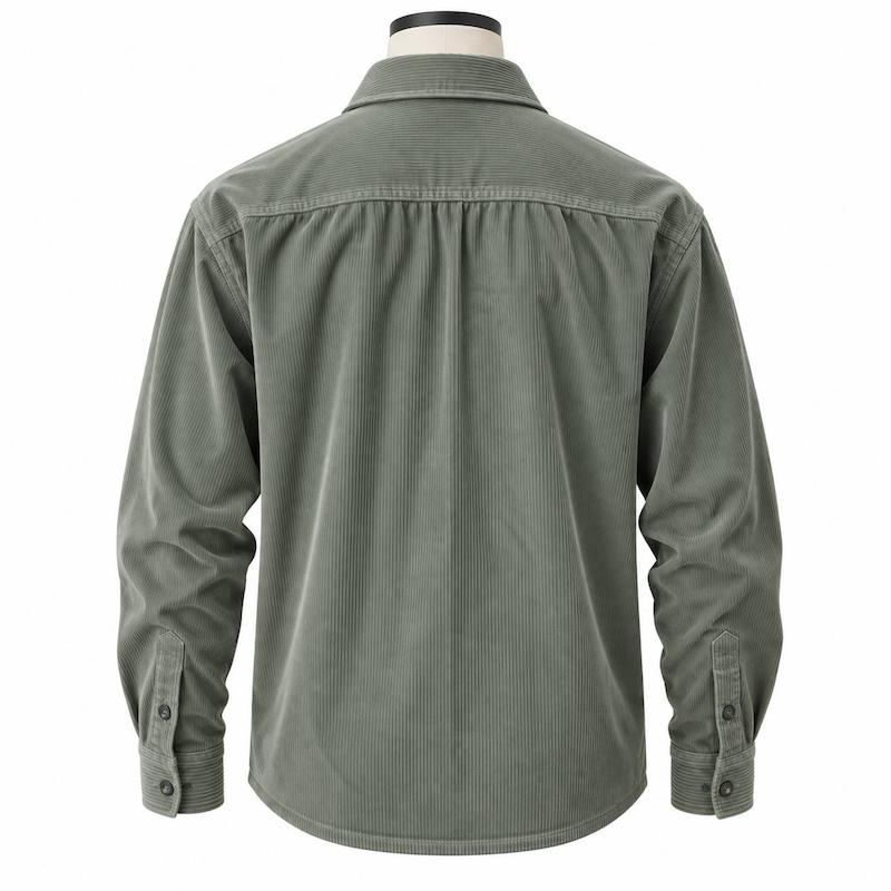 پیراهن مخمل مردانه آستین بلند  ۱۸۴۲ | ۵ رنگ، سایز M تا 3XL
