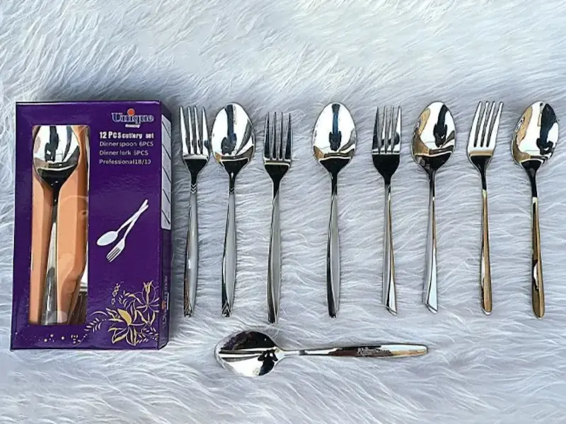 سرویس قاشق و چنگال 12 پارچه مدل یونیک