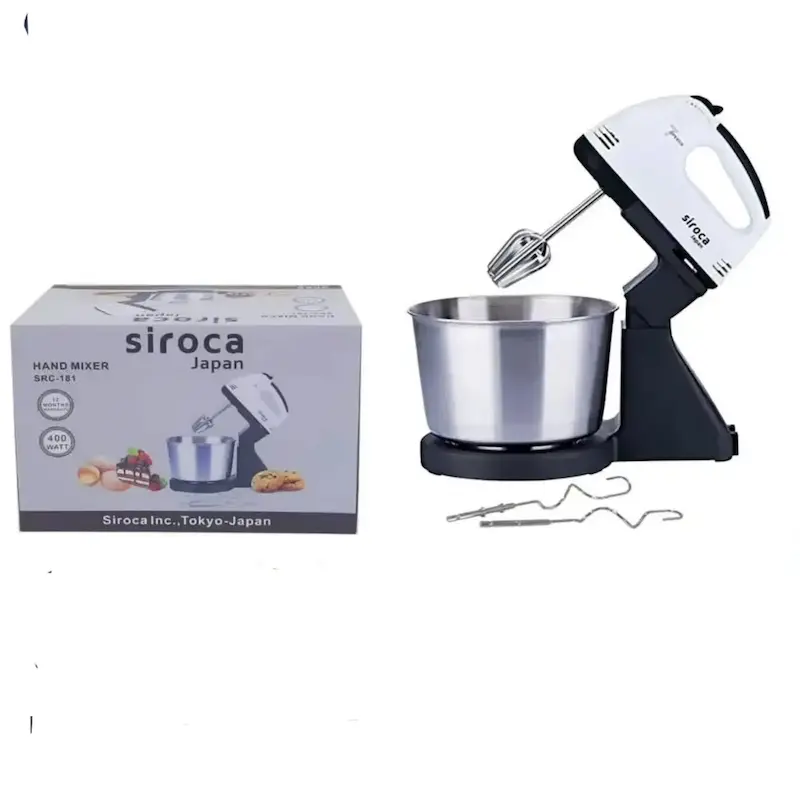 همزن کاسه دار 400W کاسه استیل سیروکا SRC-181 هم زن