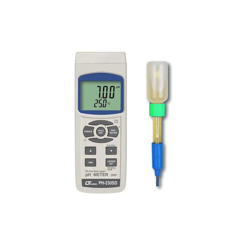 اسید سنج دیجیتال با قابلیت اتصال کارت حافظه لوترون مدل PH-230SD