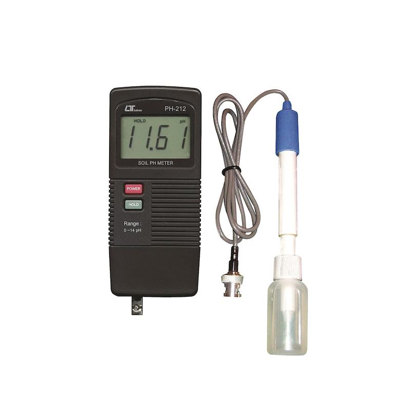 اسید سنج دیجیتال با کاربری خاک و مواد غذایی لوترون مدل PH-212