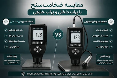 تفاوت ضخامت سنج با پراب داخلی و پراب خارجی چیست؟