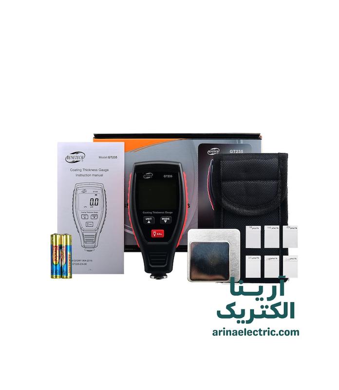 محتویات جعبه ضخامت سنج GT235