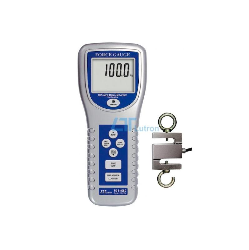 نیروسنج دیجیتال با قابلیت اتصال کارت حافظه و قابلیت اتصال به کامپیوتر لوترون مدل FG-6100SD
