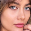 آبی طوسی با مرکز عسلی دور دار