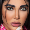 از رو به رو با میکاپ