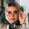عینک شب زنانه فلزی Bershka 1129
