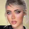 عکس از روبررو با میکاپ و نور رینگ لایت