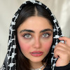 عکس از روبررو روی چشم متفاوت