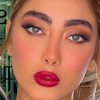از رو به رو با میکاپ