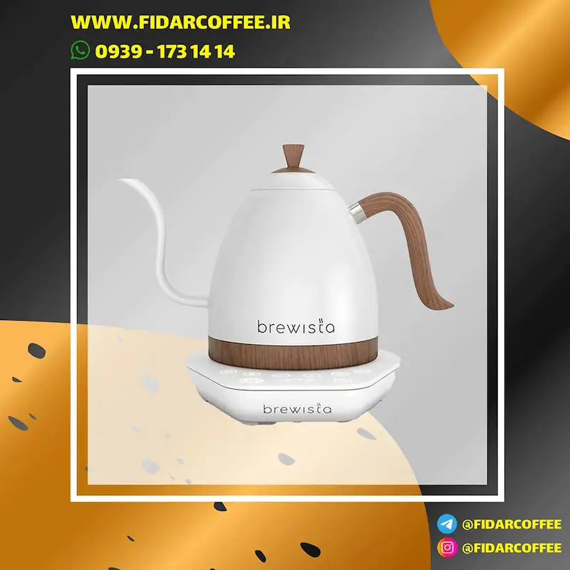 کتل برقی برویستا مدل Artisan | مناسب برای دم‌آوری حرفه‌ای | فیدارکافی