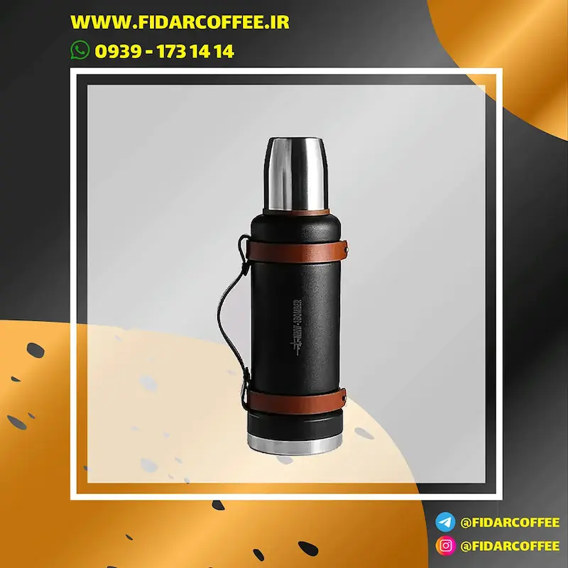 فلاسک مسافرتی بمبر 1.2 لیتر | نگهداری دما تا ۴۸ ساعت، طراحی ضد نشت | فیدارکافی