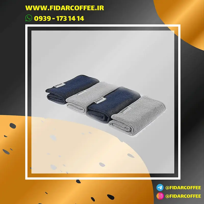 ست ۴ عددی دستمال باریستا بمبر مدل CT5322 | جذب بالا، بادوام، | فیدارکافی
