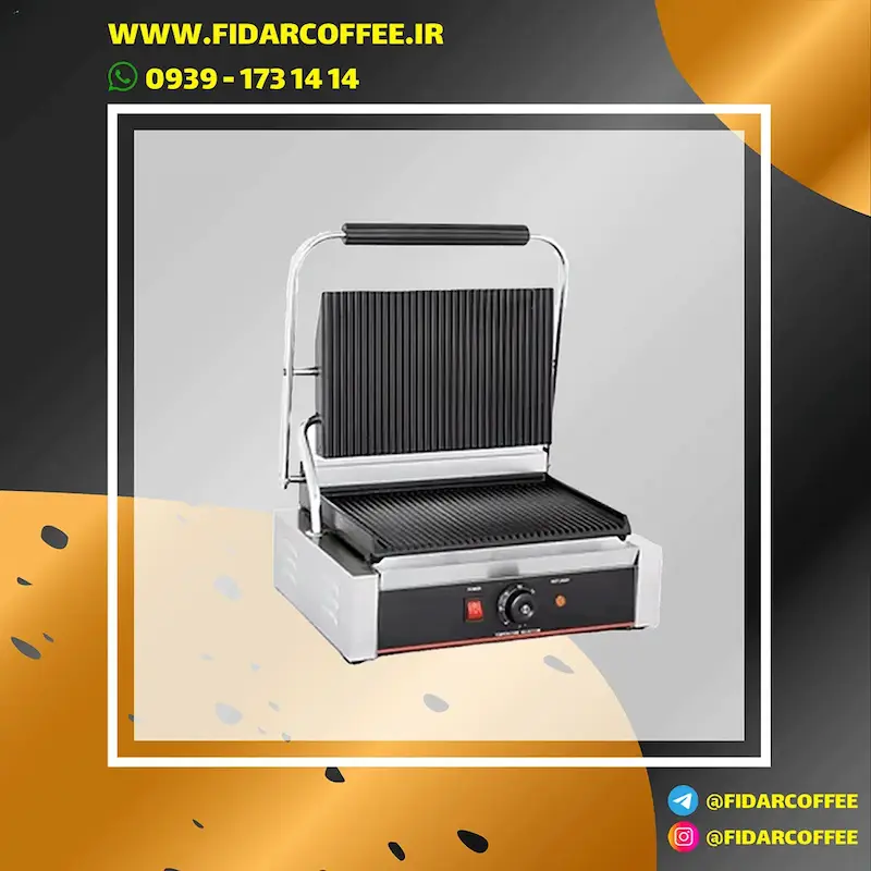 پنینی میکر تک درب جک‌دار وان‌شف (OneChef) | فیدارکافی