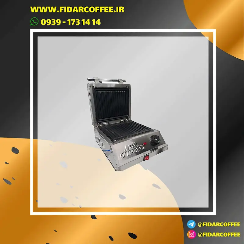 دستگاه پنینی میکر تک درب خطی آرتا استیل | فیدارکافی