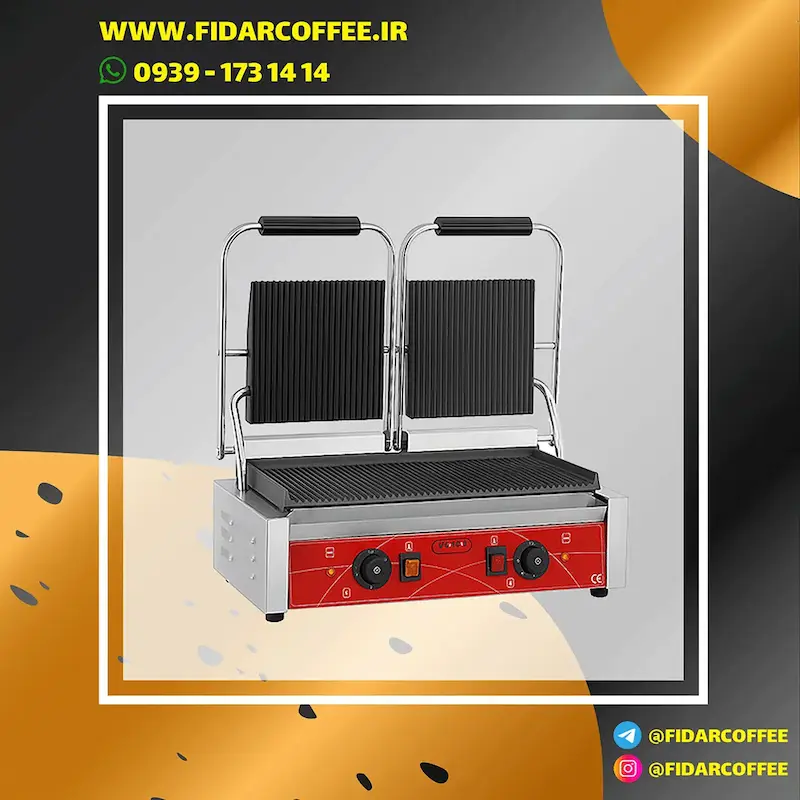 دستگاه پنینی میکر ویکتور شیاردار Victor Panini Grill Press  | فیدارکافی