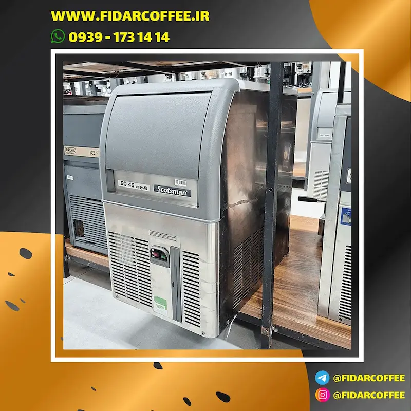 یخساز صنعتی SCOTSMAN ظرفیت ۲۵ کیلوگرم – ساخت ایتالیا | کارکرده و سرویس‌شده | فیدارکافی