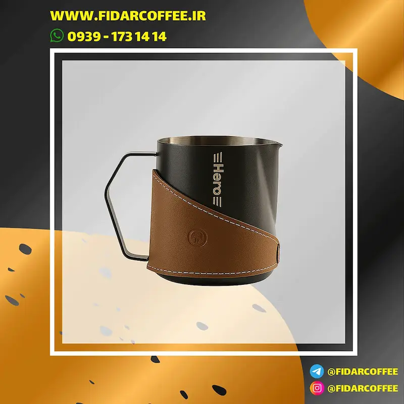 ✨ پیچر حرفه‌ای Zerohero مشکی 450ml – انتخابی عالی برای لاته‌آرت 🎨☕ | فیدارکافی