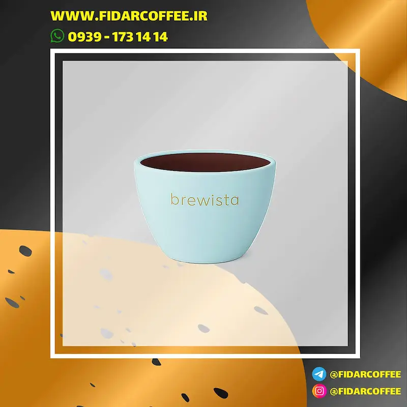 ⚡ کاپ کاپینگ Brewista فیروزه ای | مدل Cupping Cup با درب سیلیکونی | فیدارکافی