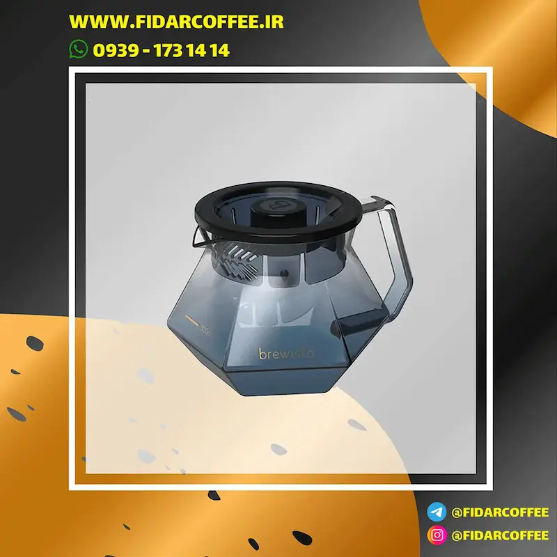 ⚡ سرور شیشه‌ای آبی Brewista X Series | ظرفیت 300 میلی‌لیتر | فیدارکافی