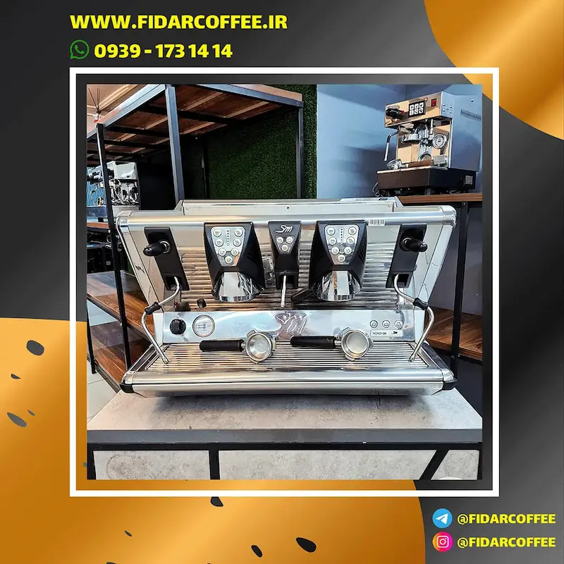 🔹 اسپرسوساز صنعتی سن مارکو San Marco Sprint 100E | دو گروپ | سال ساخت 2018 | کارکرده | فیدارکافی