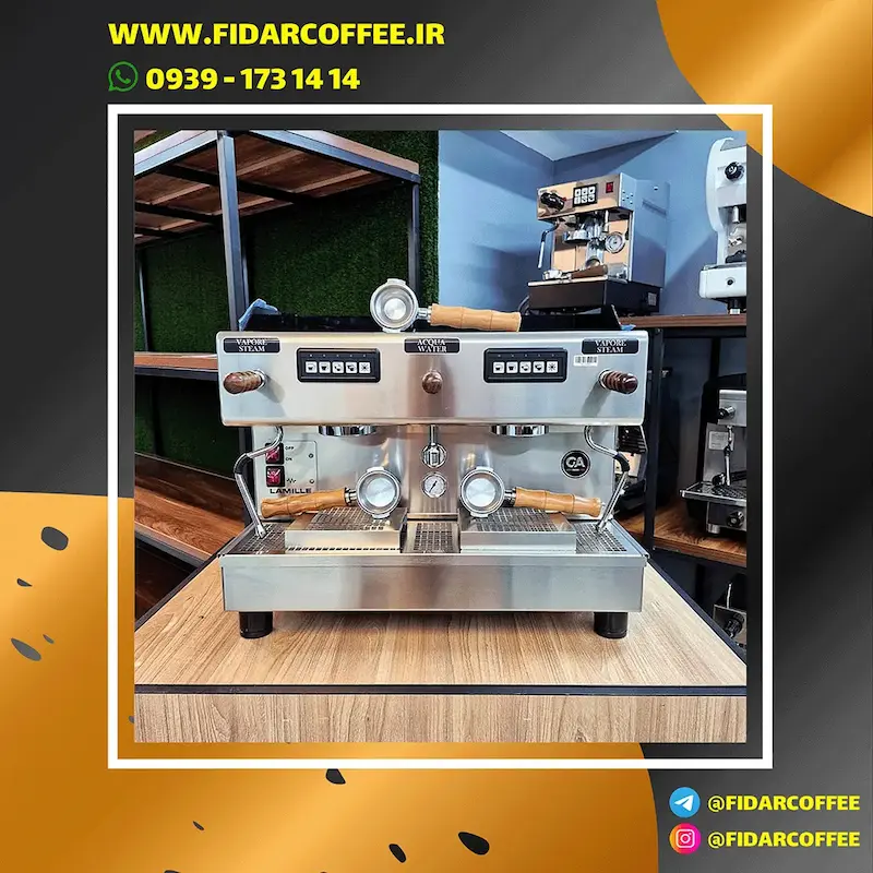 🔹 اسپرسوساز صنعتی Lanova Era Lamile L1100 | دو گروپ Tall | سال ساخت 2022 | کارکرده در شرایط عالی | فیدارکافی