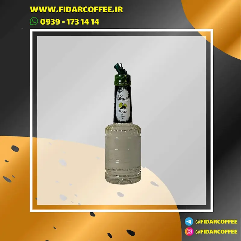 🔹 سیروپ موهیتو اقتصادی کاسیت (Mojito Syrup) | 2500 گرم | طعم لیمو و نعناع | فیدارکافی