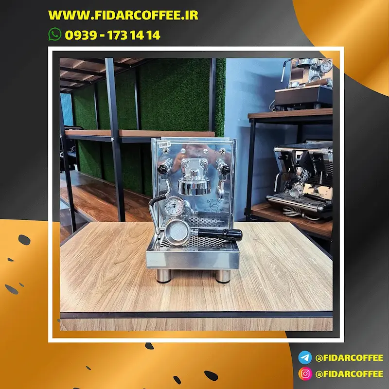☕ اسپرسو تک گروپ بیزرا BZ10 | نیمه‌اتوماتیک | مخزنی | ایتالیا | 2017 کارکرده با ضمانت | فیدارکافی