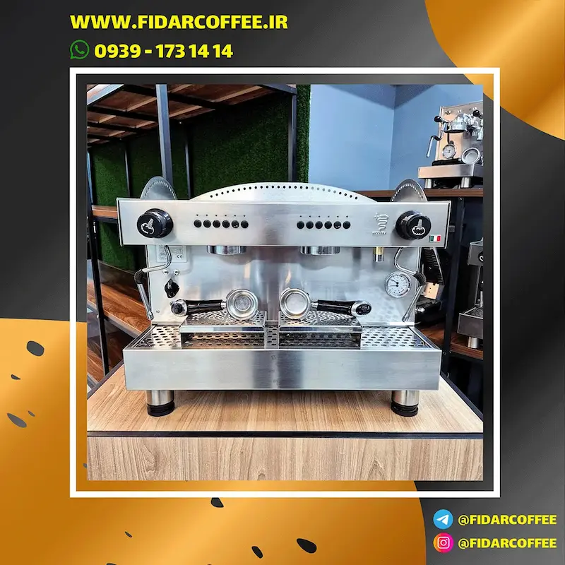 ☕ دستگاه اسپرسو بیزرا Bezzera B2016 دو گروپ | کارکرده | سال ساخت ۲۰۱۷ | فیدارکافی