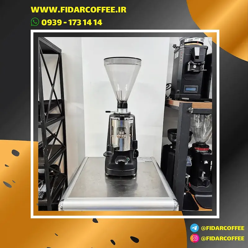 آسیاب  قهوه  مازر مدل  Mazzer Super Jolly  دوزردار کارکرده | فیدارکافی