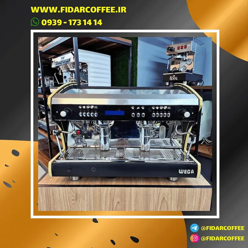 اسپرسوساز دو گروپ  وگا پولاریس کارکرده   ساخت ایتالیا  سال ساخت ۲۰۱۵    Wega  Polaris 2 Group  Automatic | فیدارکافی