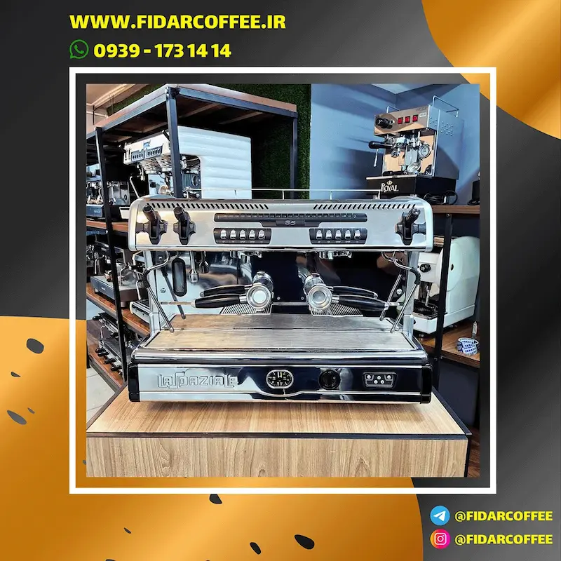  اسپرسوساز دو گروپ  لاسپازیاله کارکرده   سال ساخت ۲۰۱۷  La Spaziale  S5  Tullcup  2‑Group  