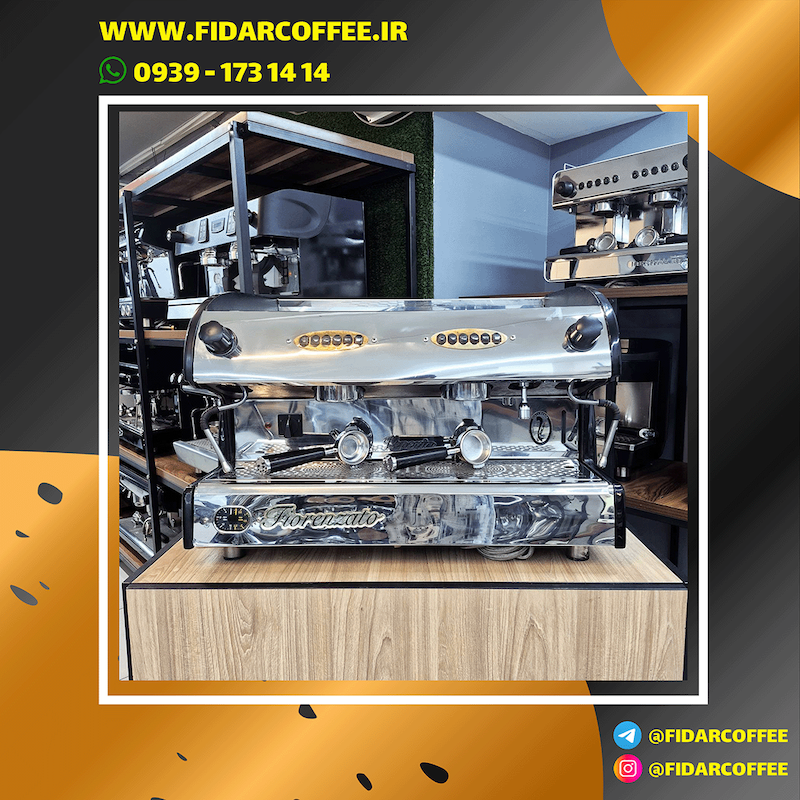 دستگاه اسپرسو دو گروپ مدل فیورنزاتو Fiorenzato Venezia کارکرده سال ساخت 2013 | فیدارکافی