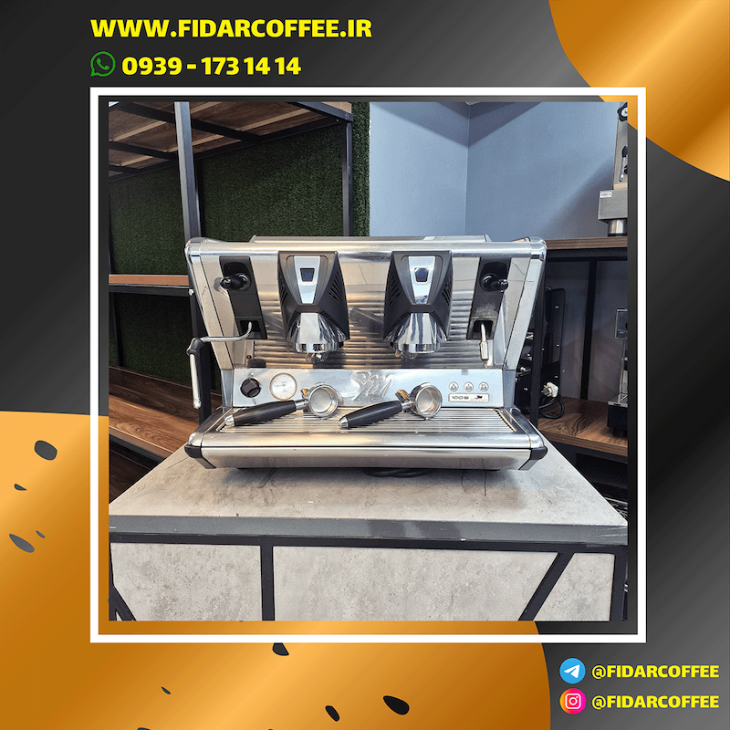 دستگاه اسپرسوساز دو گروپ نیمه اتوماتیک مدل سن مارکو San Marco 100S Sprint  (کارکرده –2016) | فیدارکافی