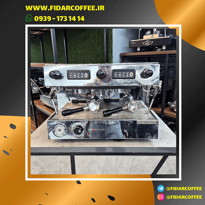 دستگاه اسپرسوساز دو گروپ مدل سن رمو پیزا Sanremo Pisa اتوماتیک ساخت 2016  | فیدارکافی
