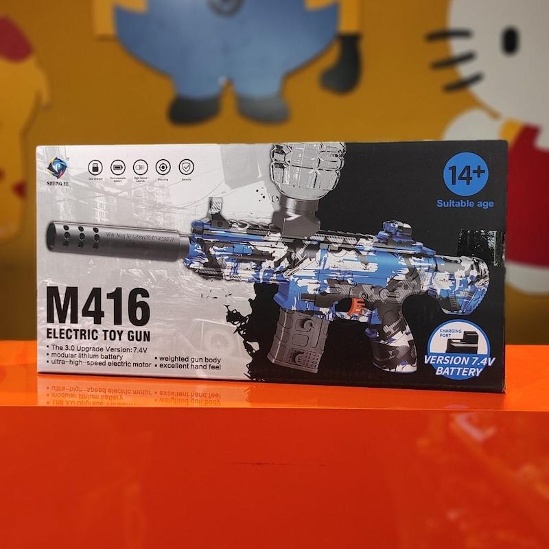 تفنگ تیر ژله‌ای رگباری شارژی 416