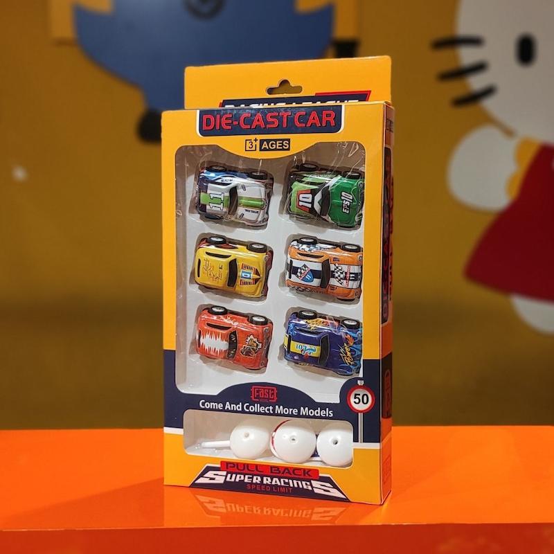 ست ماشین فلزی با علائم راهنمایی و رانندگی