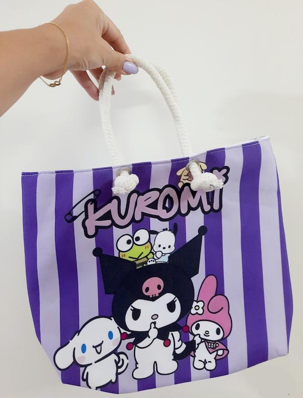 کیف بند کنفی کرومی بنفش