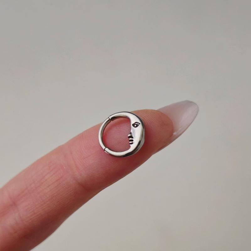 پیرسینگ ماه هلال قفل مخفی