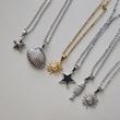 گردنبند استیل طرح خورشید/ ستاره/ صدف/ماهی
