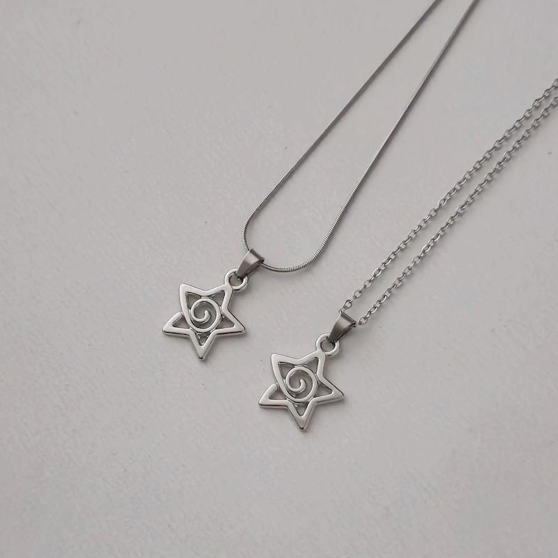 گردنبند اسپیرال ستاره ای 🌀⭐️