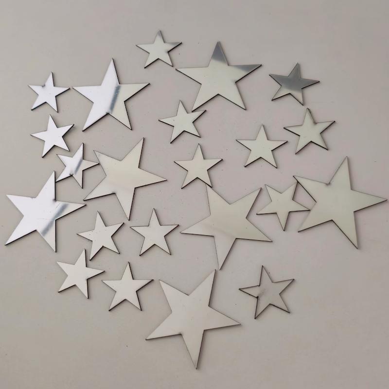 پک ستاره آینه ای دیواری مدل دو سایزی