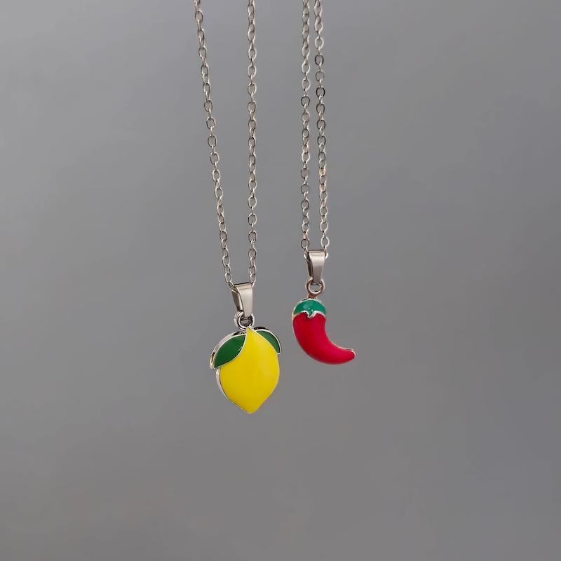 گردنبند میوه ای فلفل🌶 یا لیمو🍋
