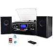 گرامافون بلوتوثی برند !DIGITNOW با بلندگوی استریو، تبدیل وینیل LP به MP3 با CD، کاست، رادیو، ورودی AUX و رمزگذاری USB/SD، کنترل از راه دور، پخش کننده موسیقی صوتی با آمپلی فایر داخلی