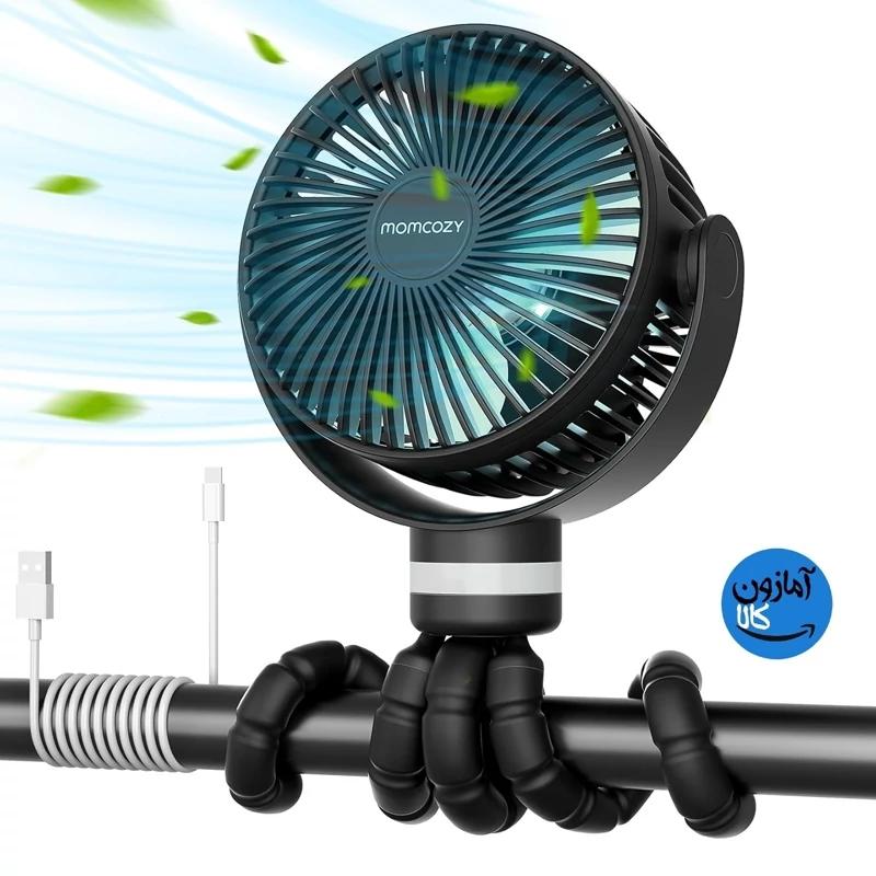 پنکه کالسکه شارژی برند Momcozy چرخش 360